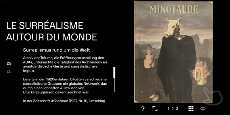Eine Medienstation über Surrealismus 