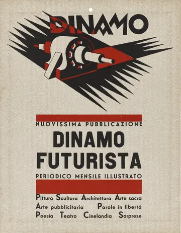 Ein Plakat mit Text auf italienisch. 