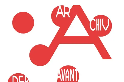 Abbreviatur von Archiv der Avantgarden in roten Kreisen auf einem weisen Hintergrund  