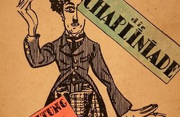 Buchcover mit Charlie Chaplin als Zeichnung