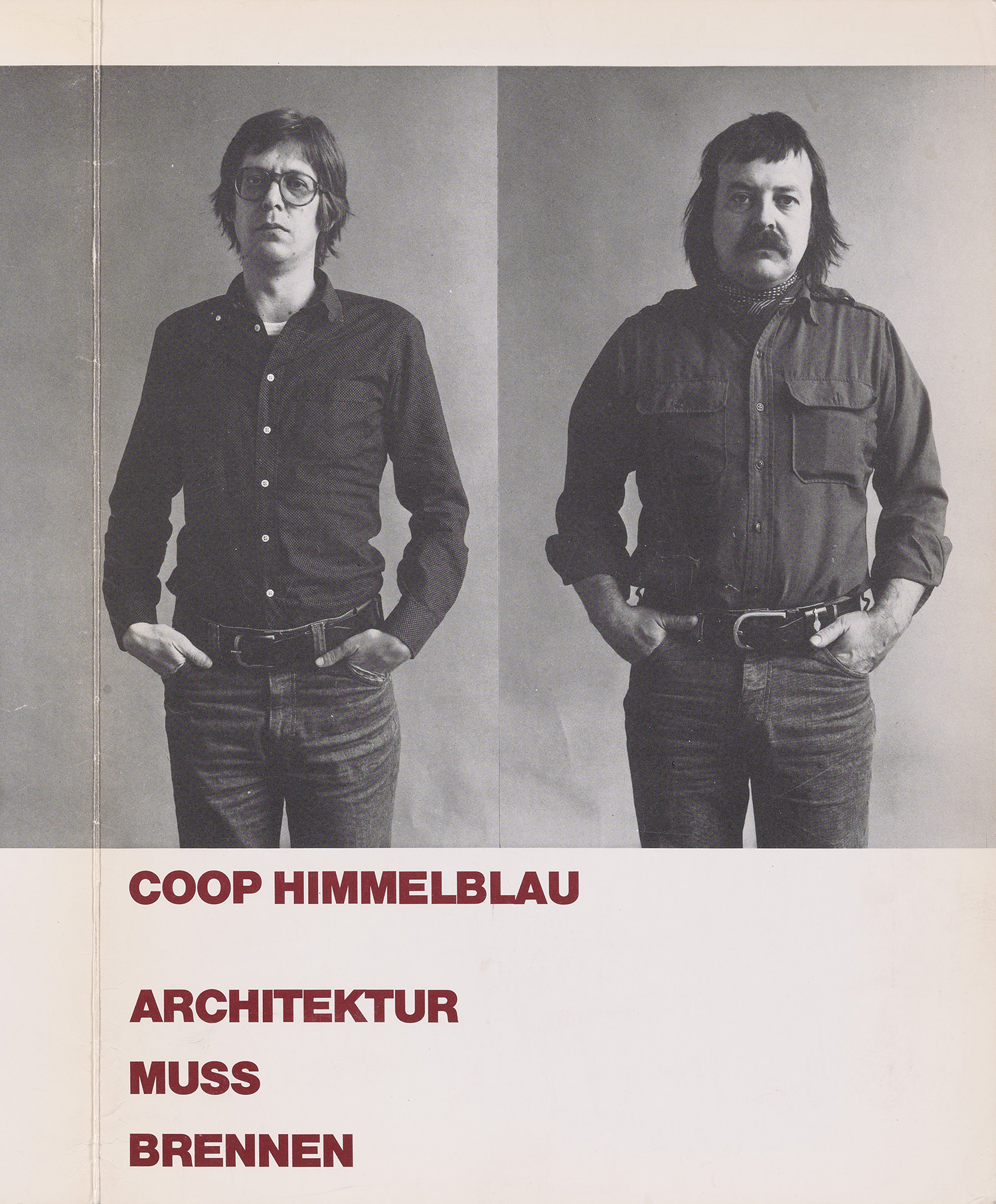 Einladung: Coop Himmelblau, Architektur muss brennen, Vortrag mit Folgen, TU Graz, 9. Dez. 1980